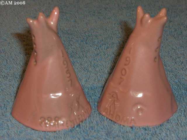 1957 Celebration Teepees glazed terra cotta rose